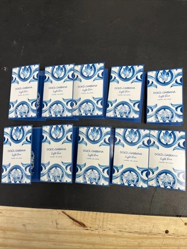 Lot of 10 Dolce & Gabbana Light Blue CAPRI IN LOVE EDP Sample Vial 1.5 ml