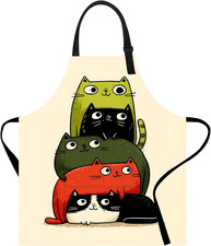 Apron Home Kitchen Cooking Baking Gardening for Women Men with 2 Pockets 32X28 I