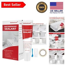 Advanced 5.3 oz Silicone Sealant - Strong Adhesion  Waterproof for All Surfaces