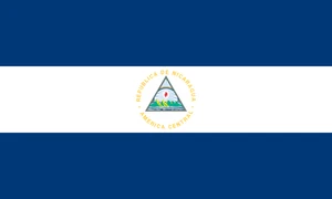 Nicaragua Flag Self Adhesive Vinyl Sticker