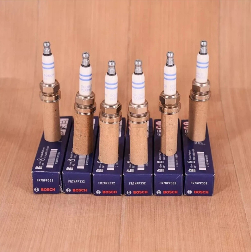 6X OEM 12122158253 Bosch Spark Plugs Platinum For BMW X5 E60 E83 E85 E90 USA NEW