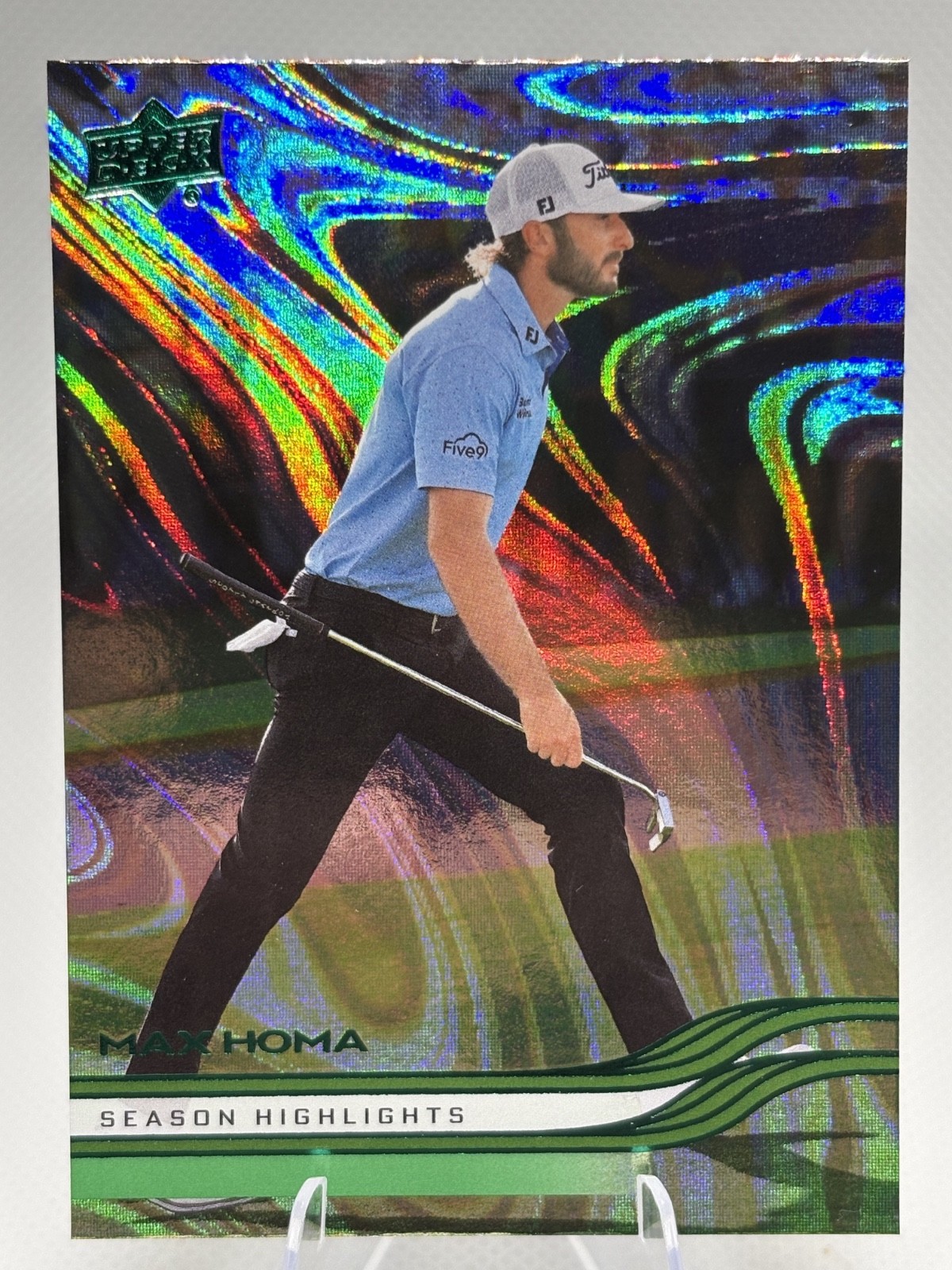 #55 Max Homa - 2026 Upper Deck - Green Refractor