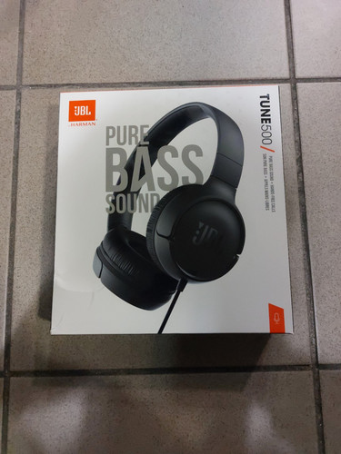 JBL TUNE 500 Cuffie On-Ear Cablate - Nero (JBLT500BLK) - Foto 1 di 4