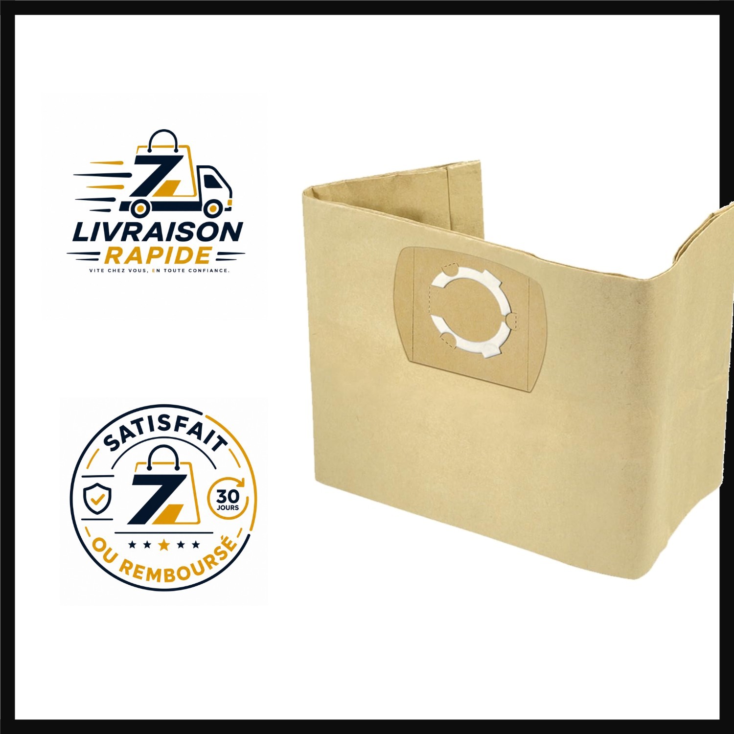 10 Sacs en Papier MisterVac Parkside PWD 12 A1 résistants et indéchirables en cellulose