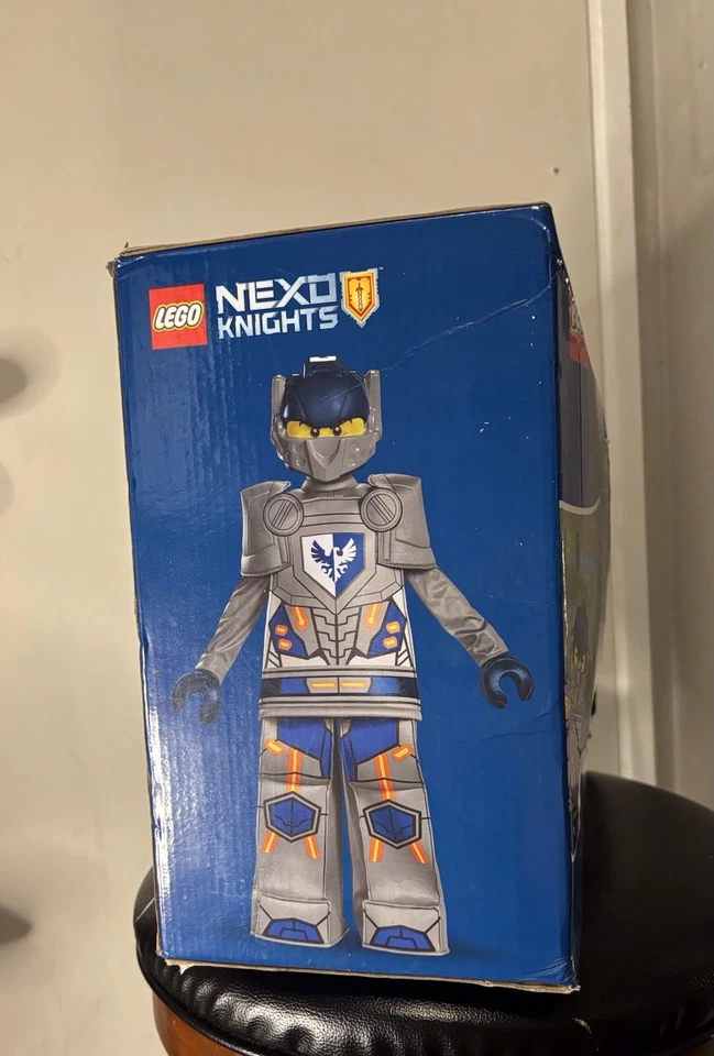 LEGO NEXO CABALLEROS Niños De Lujo Halloween Disfraz ARCILLA Talla Pequeña 4-6 Niños Foto 2 de 4