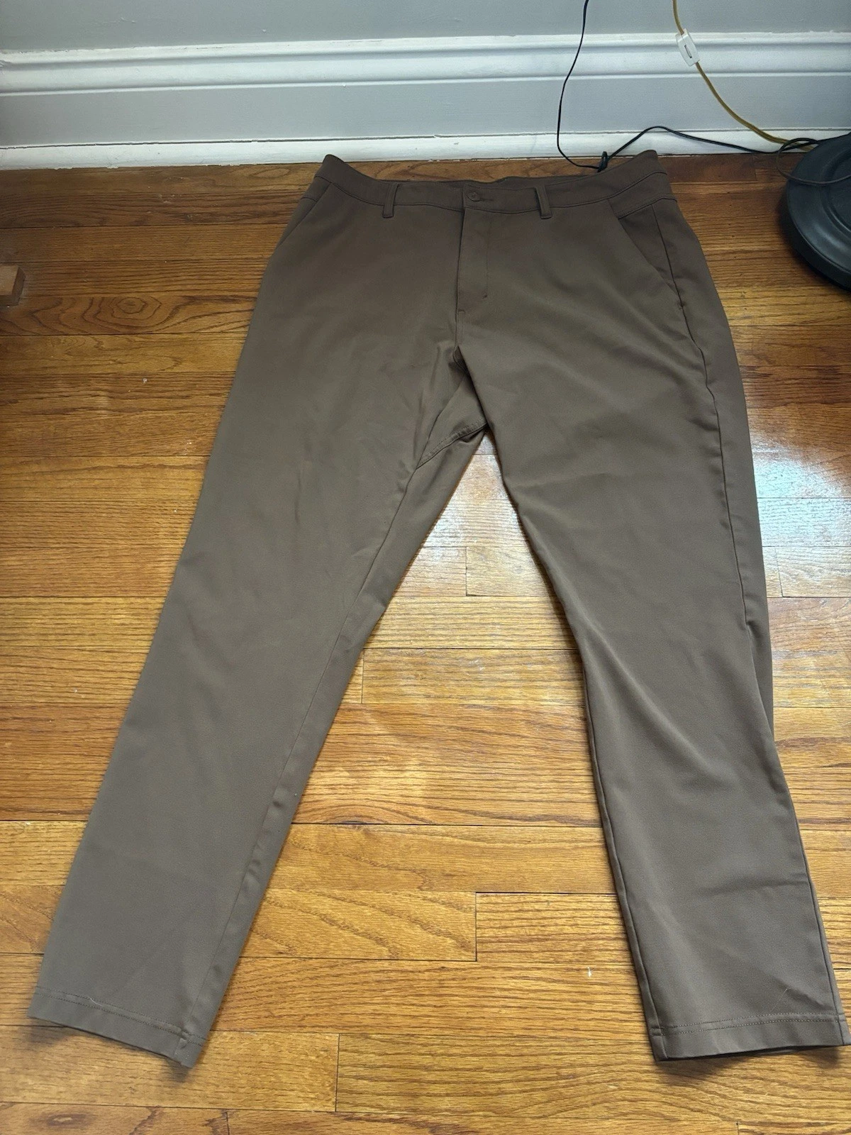 BYLT Everyday Pant 2.0 Slim Fit Mens 38 Brown Stretch Performance Casual 38x30