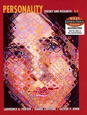Personality: Theory and Research (9th Edition) by John, Oliver P. Hardback Book