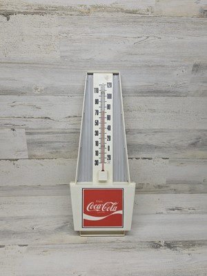Vintage Coca Cola Thermometer Sign Plastic Working