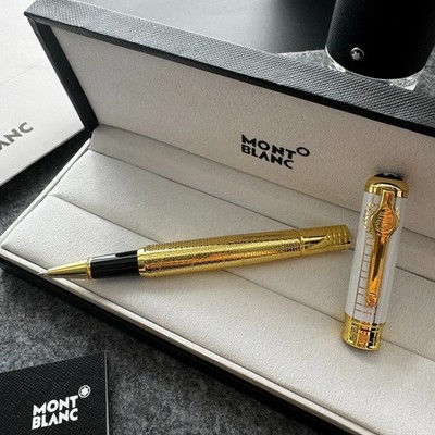 2026 New Montblanc Classic Roller pen Gold 163 !