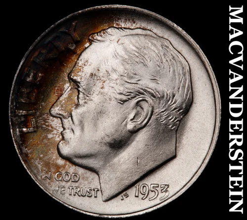 1953-D Roosevelt Dime- Silver Choice Gem Brilliant Uncirculated  #i4096