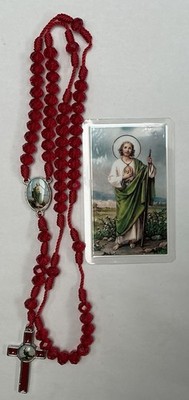 ROSARIO ROJO  PARA REZAR A SAN JUDAS, ROSARY RED TO PRAY FOR SAINT JUDE