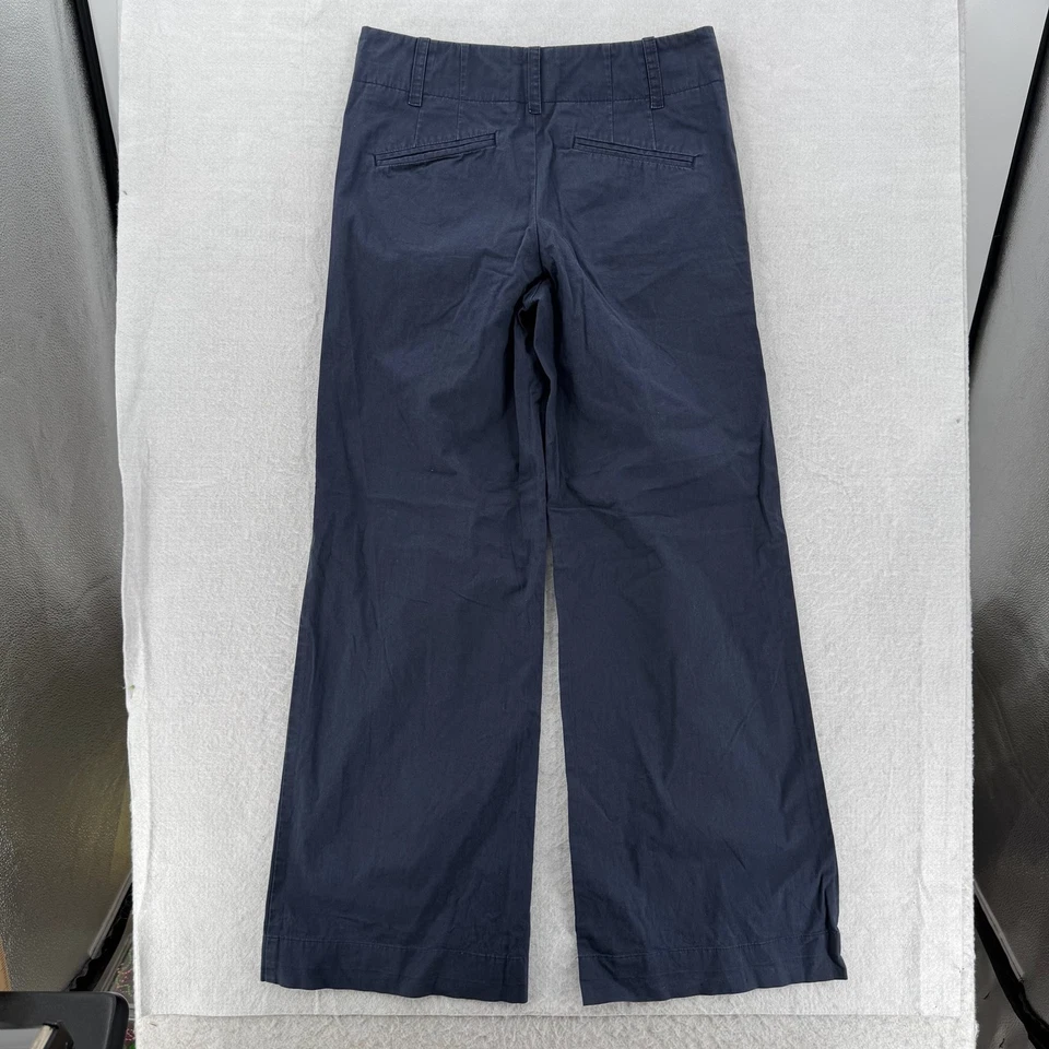 Pantalones Vince para mujer 4 piernas anchas tiro alto mezcla de algodón pantalones hechos en EE. UU. Foto 2 de 4