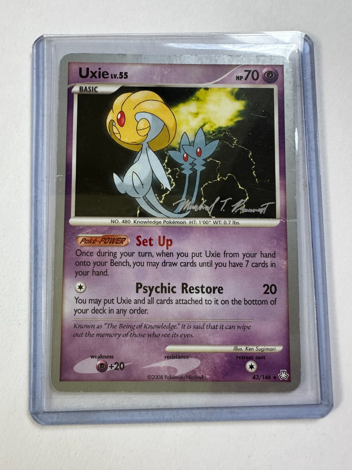 Pokémon Uxie 43/146 Legends Awakened World Championships 2010 English - NM