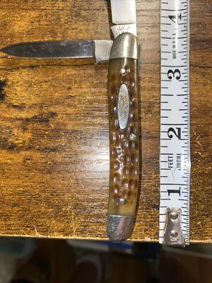 CASE XX (1940-64) 62087 2-Blade Jack Knife BONE Handles (Greenbone