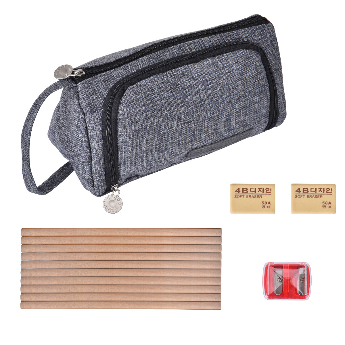 Federmäppchen Mit Schleifen-Muster - Großes Stiftetui Für Schule & Reisen | Für Mädchen & Teens