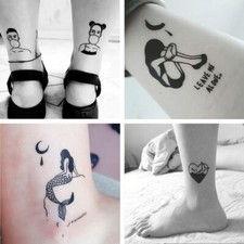 100PCS Temporary Tattoo Sticker Paste Waterproof Disposable Body Art Decor Paint