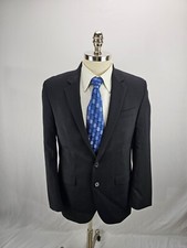 Kenneth Cole Men's Black Wool Blazer Jacket 40R
