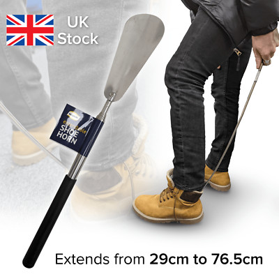 GEM ausziehbarer Metall-Schuhlöffel langer Griff einfacher Griff schnelle Passform Schuh Mobilitätshilfe