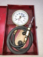 KRW K R Wilson Compression Gauge Set 200 PSI Brass w/ 3-1/2” Face