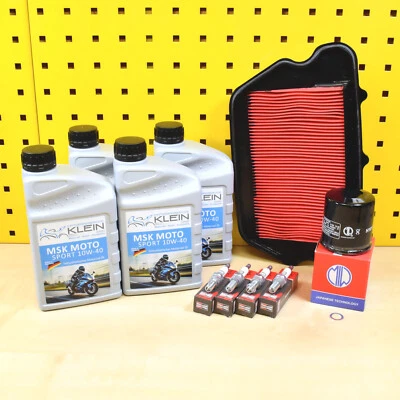 Service Set Inspektion Öl MSK 10w40 für: Honda CBR 1100 XX BlackBird 96-98 SC35 - Bild 1 von 2