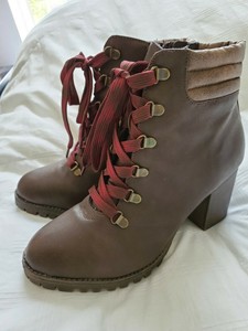 high heel hiking boots