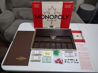 1961 Canadian Monopoly Board Game - Complete