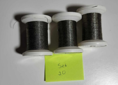 3 Spulen Madeira Mettalic Garn No 20 ,  FS ,  424, Stickgarn