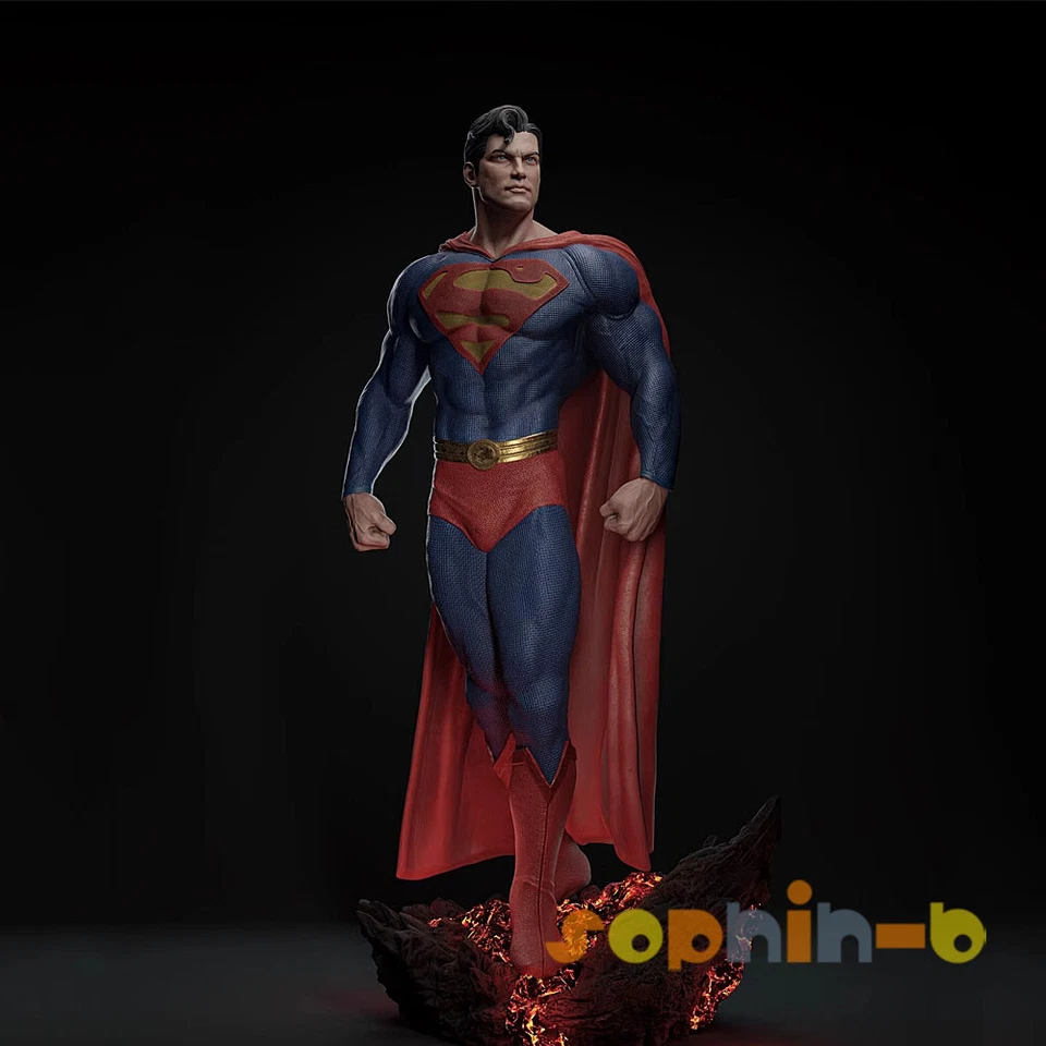 Super Man of Steel Resin 1:4 Scale Model Kit Unpainted 3d Print Statue Figure - Image 4 of 4