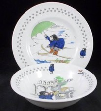 Paddington Bear Saucer  Bowl Vintage Coalport Made in England 1974 Bone China