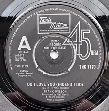 Northern Soul -Frank Wilson- Do I Love You - Demo,Pic Sleeve & Autograph Picture