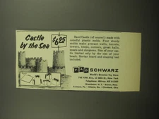 1960 F.A.O. Schwarz Sand Castle Molds Ad - Castle by the Sea
