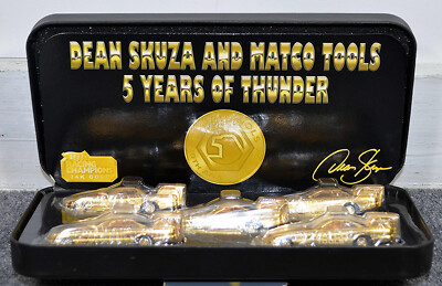 MATCO TOOLS 20TH ANNIVERSARY-5 YEARS OF THUNDER-24k GOLD 5 CAR SET DEAN SKUZA