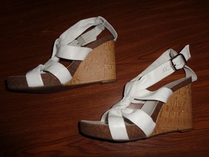 ebay white wedge sandals