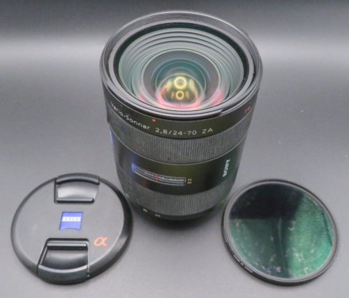SONY Carl Zeiss Vario-Sonnar T* 24-70mm f/2.8 ZA SSM A Mount Lens Filter Cap EUC