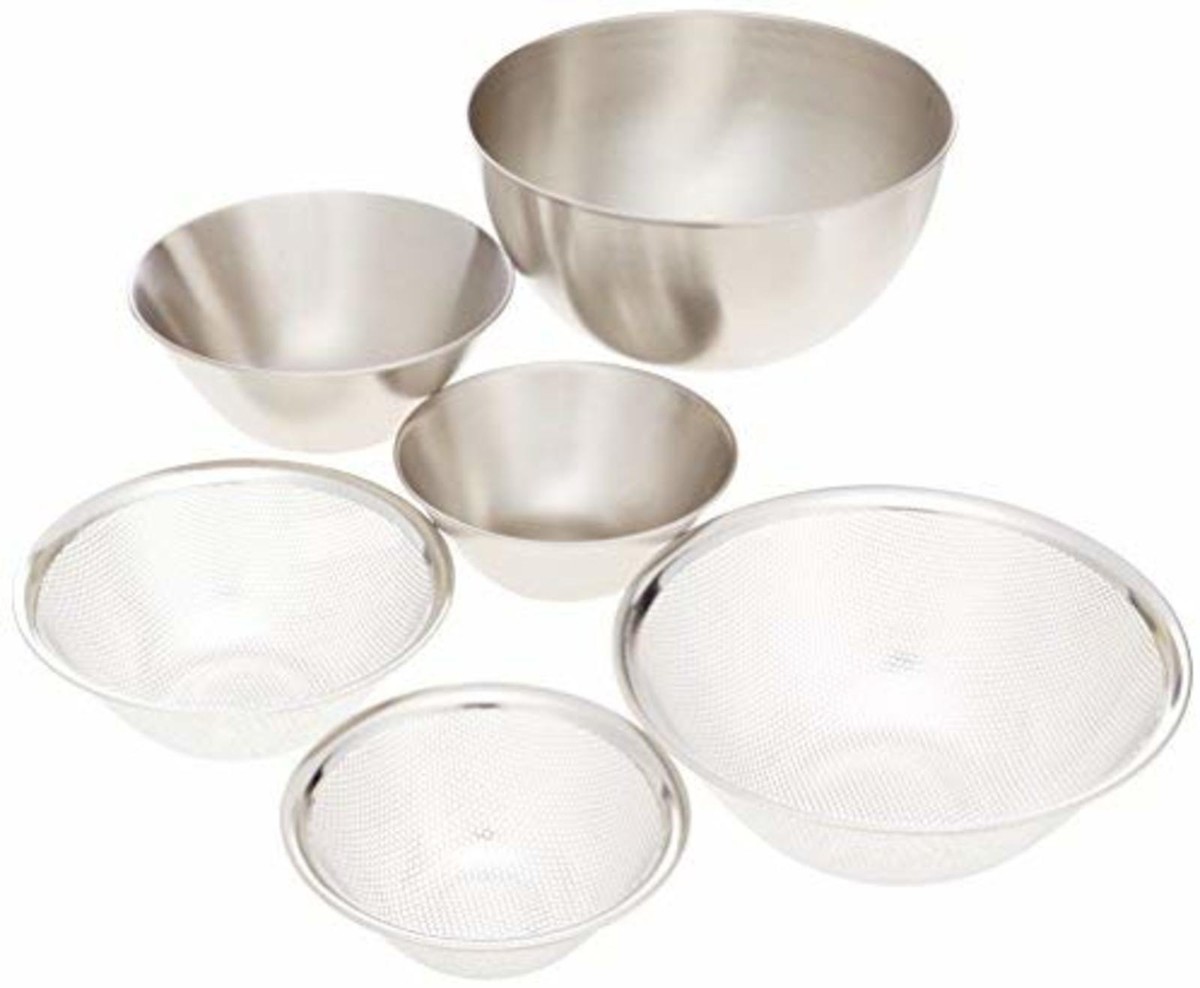 Sori Yanagi Stainless Bowl & Punching Strainer 6pcs Set F/S w/Tracking# Japan | eBay Sori Yanagi Stainless Bowl & Punching Strainer 6pcs Set F/S w/Tracking# Japan | eBay