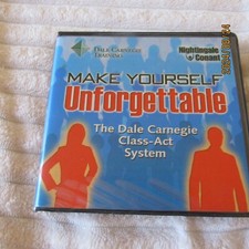 Dale Caregie Training-Nightingale Conant-Make Yourself Unforgettable-6 CD Set