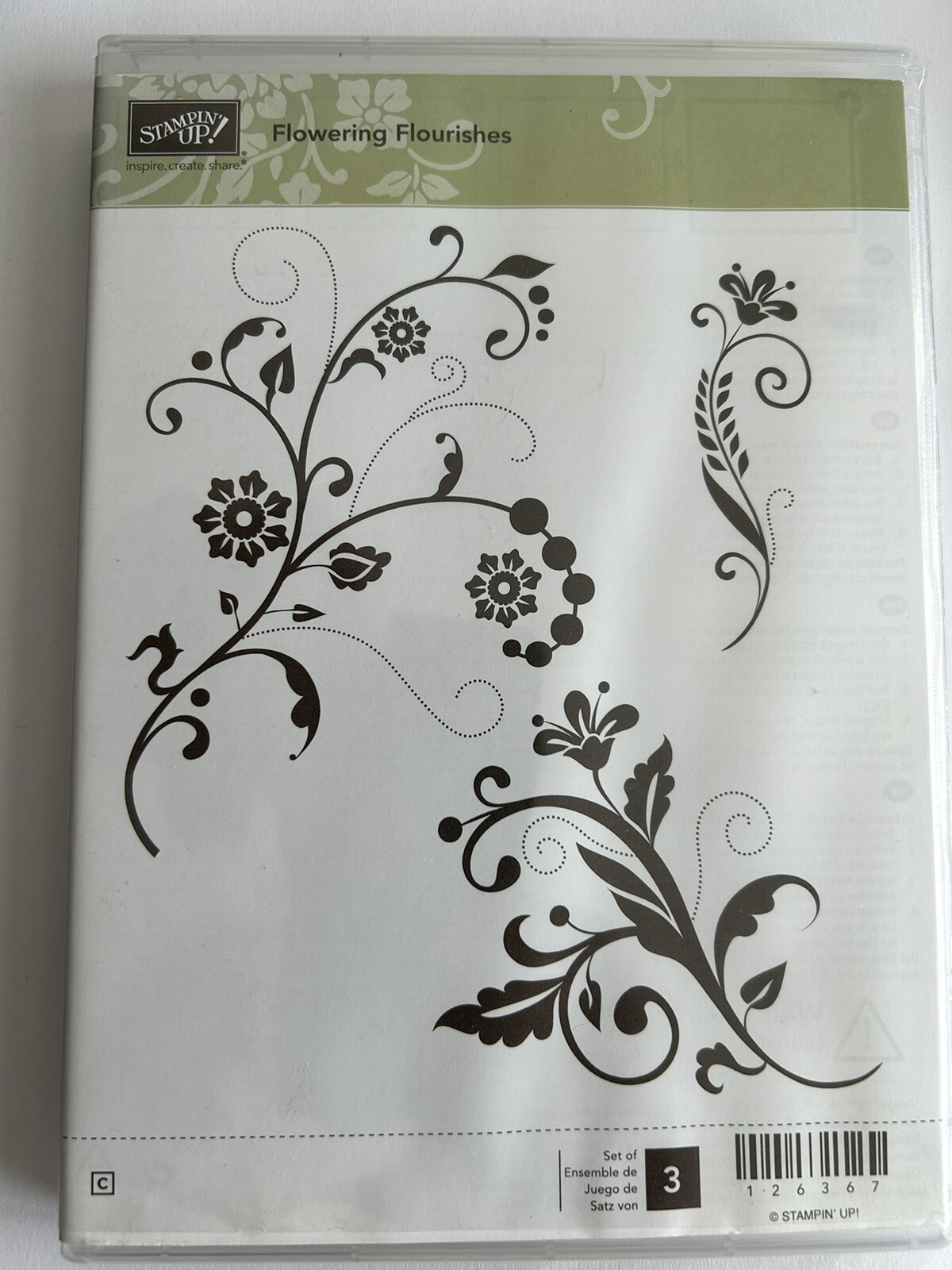 Stampin Up 'Flowering Flourishes' stamps. In good condition eBay