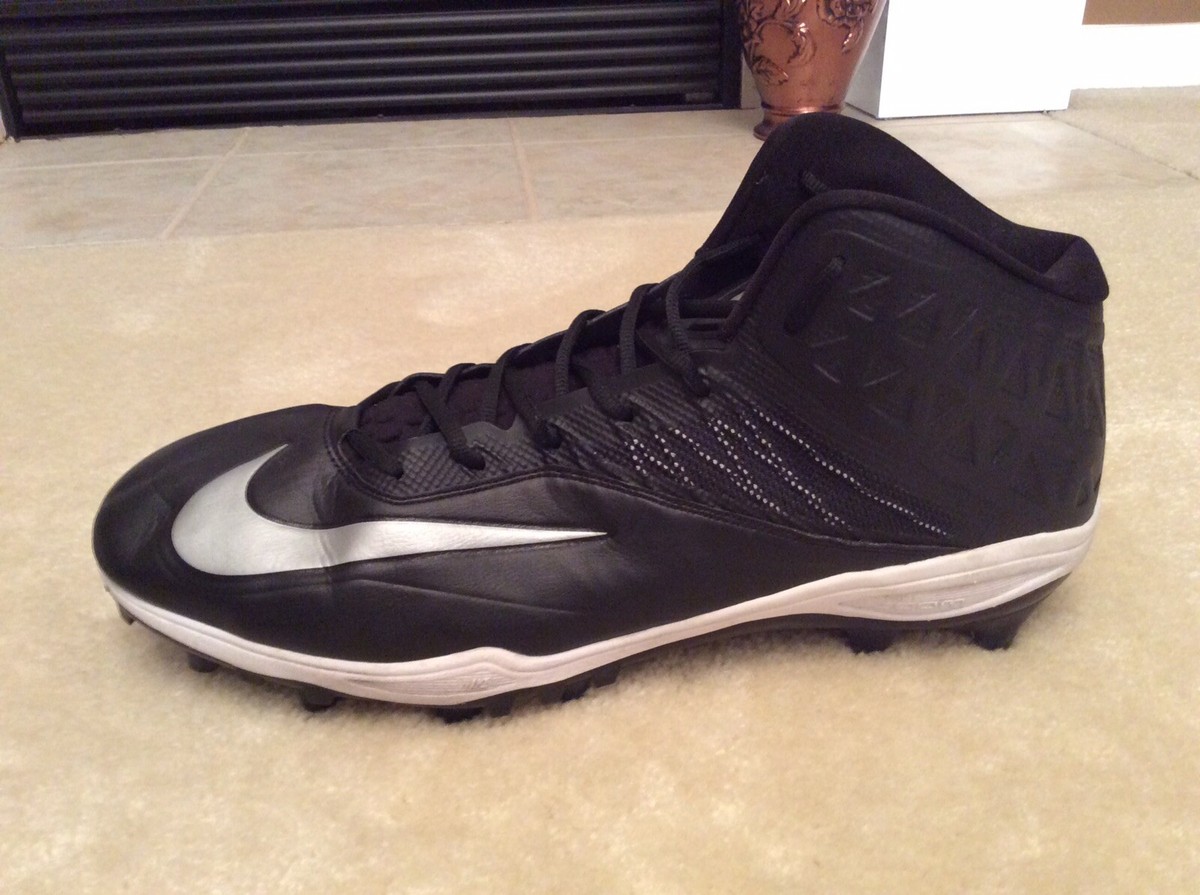 Size 15 Nike Zoom Code Elite 3/4 TD Football Cleat Green/Black/Silver 620499-024 Amazon.com | NIKE Zoom Code Elite 3/4 Shark Men main image 3