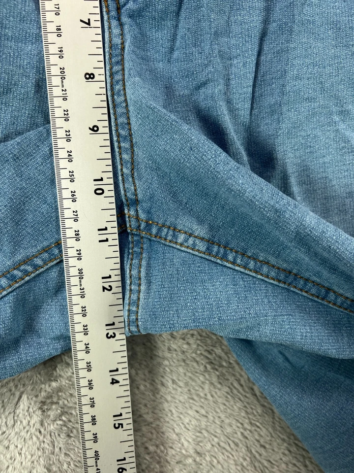 Denim Co D&Co Jeans Womens Petite 22WP Light Blue Jeans Hi Waist Ladies 40x26 - Image 3 of 4