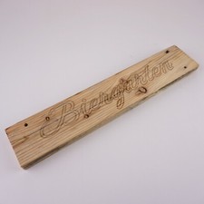 Vintage Holzschild Shabby Chic Partykeller "Biergarten" aus Altholz, Unikat