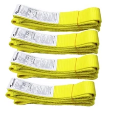 4PK 2x6ft Web Lifting Strap Sling Eye&Eye Reinforced Rigging Towing Moving Strap