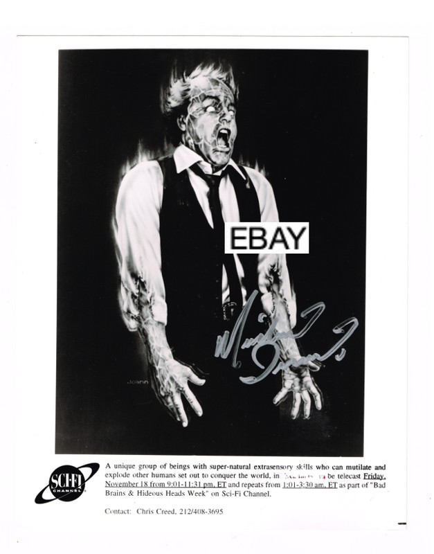 SCANNERS 1981 HORROR MOVIE PHOTO SIGNED MICHAEL IRONSIDE DAVID CRONENBERG REPRO