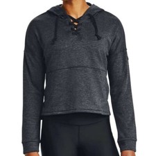 Under Armour NWT Women's Cross Town Hoodie Sweatshirts TOP Dark Gray SZ 2XL 65