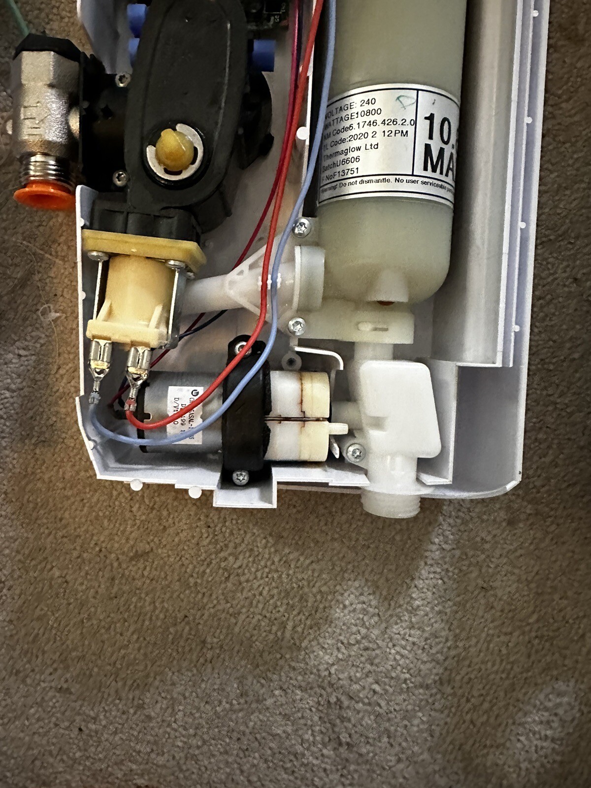 MIRA SPORT MAX WITH AIRBOOST WHITE 10.8KW MANUAL ELECTRIC SHOWER PARTS