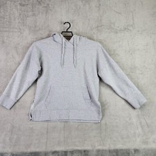 Womens Calvin Klein Performance Gray Embroidered Logo Pull over Hoodie Medium