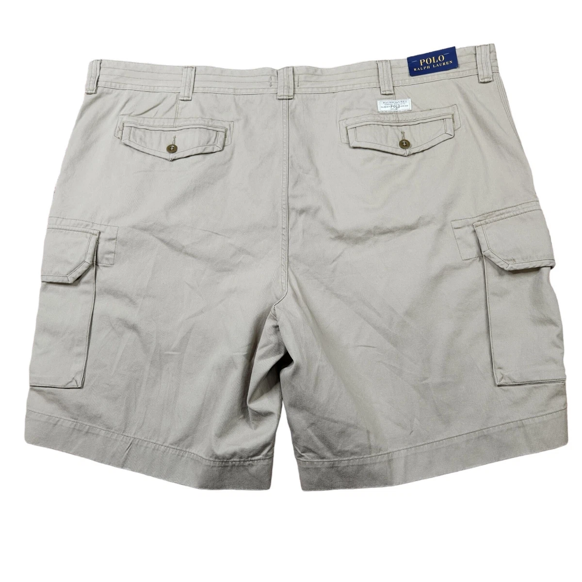 Polo Ralph Lauren Mens Shorts Plus Size 52 Big Tall Chino Khaki