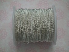 Silver Color Plated, Brass Twisted Chains, Curb Chains, - 1m & 5m lengths