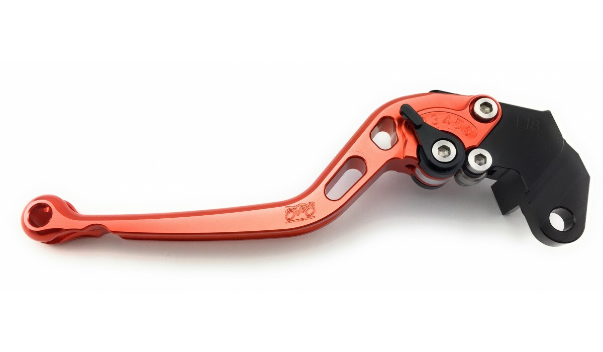Levier embrayage et frein de haute précision pour SUZUKI GSX-R 600 orange anodisé