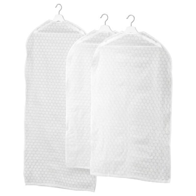 IKEA PLURING Kleiderschutz Anzug Kleid Mantel Staubschutzhüllen 3er Set