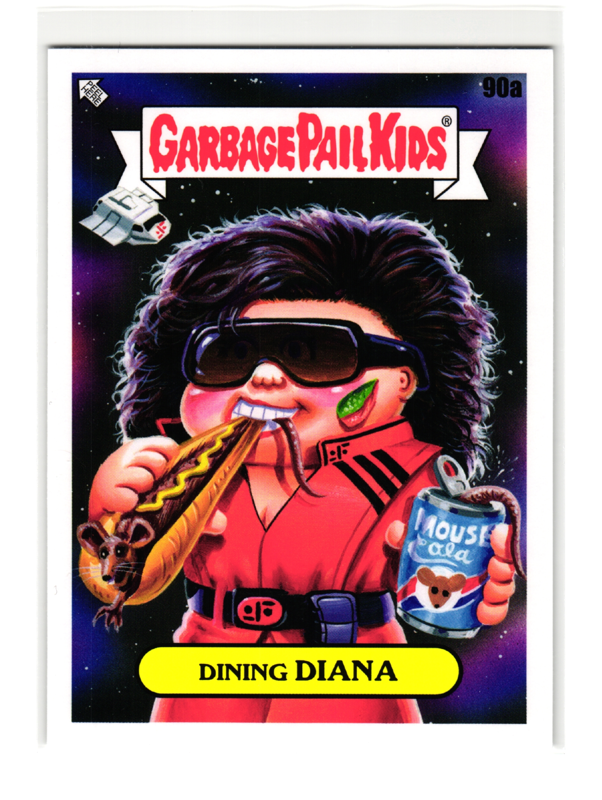 Dining Diana 2023 Garbage Pail Kids V Television Series Parody Card 90a